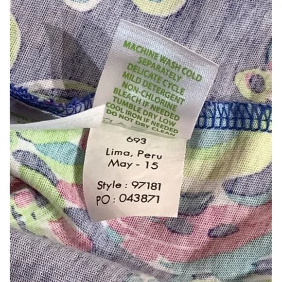 Lilly Pulitzer Marlowe Toucan Play Pink Blue Green Mini Lightweight Dress Large - Picture 8 of 8